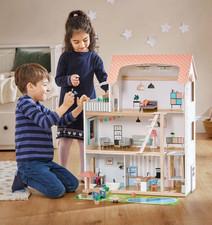 Mini Holz-Beistelltisch Für Puppenhaus 1:12 – Natur, DIY-fähig, Deko Für Puppenwohnung