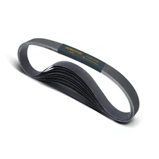 Powertec 457400 1” X 30” Sanding Belts, Silicon Carbide Abrasive 400 Grit Sandpa