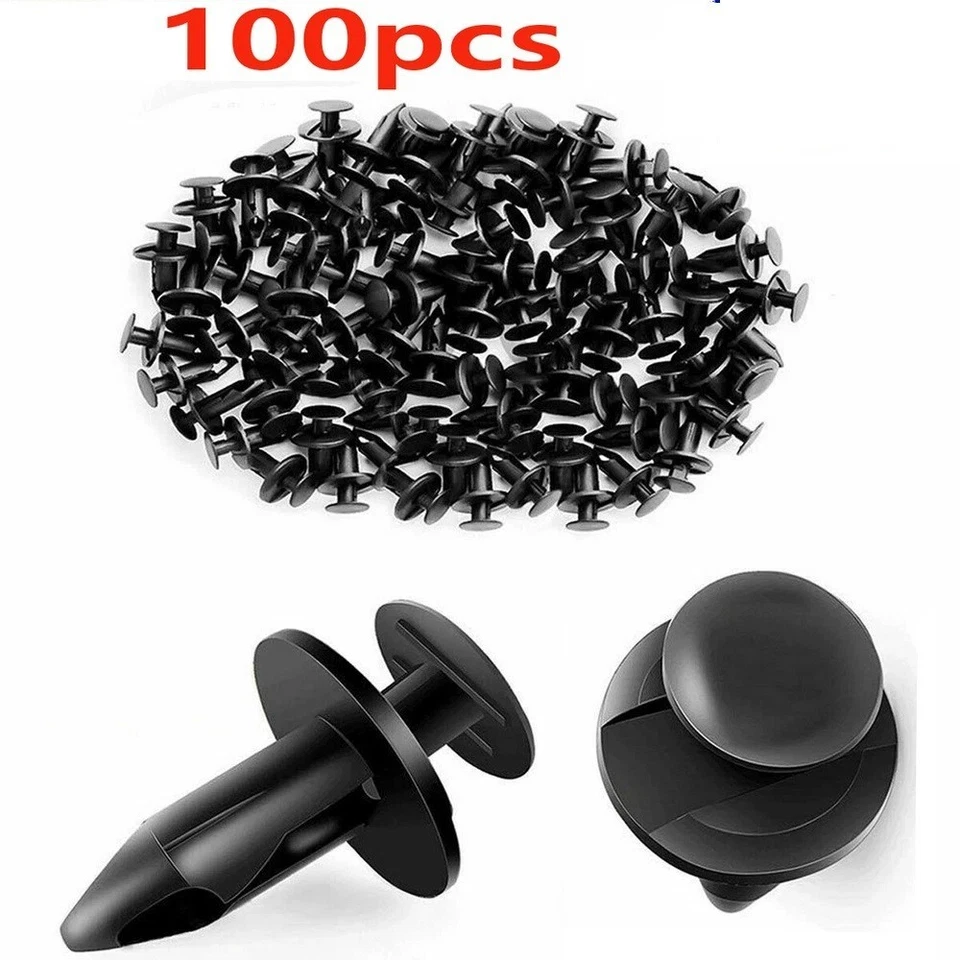 Remaches de carrocería de clips de guardabarros de plástico 100 un. para HONDA Arctic Cat Suzuki Yamaha Foto 2 de 4