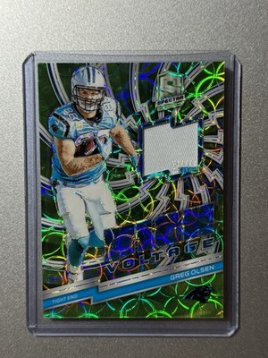 Greg Olsen Carolina Panthers Panini Spectra NFL 2019 HIGH VOLTAGE PATCH SP /25