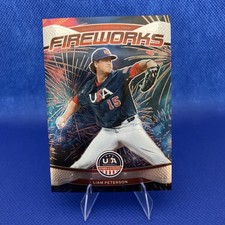 2026 Panini Prizm Stars And Stripes USA Liam Peterson Fireworks Insert No 16