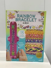 Just My Style Rainbow Bracelet Maker Kit – 15 Bracelets – Beads, Clips, Threads