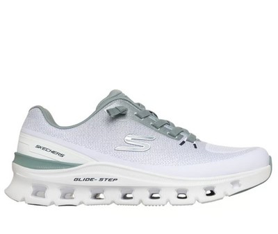 Skechers Herrenschuhe Slipper: Glide-Step Pro Waverra - /WLB (White/Lite Blue)