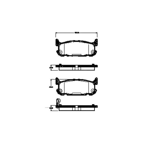 Bremsbelagsatz Scheiben 13,3 Mm Mit VerschleißWarnung Triscan FüR Mazda MX-5-image