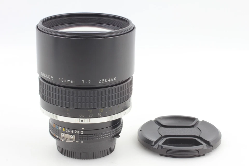 [Casi COMO NUEVO+++] Teleobjetivo Nikon Ai-s Ais Nikkor 135 mm f2 MF para F de JAPÓN Foto 2 de 4