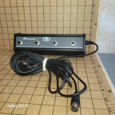 Rare Ampeg Footswitch AFP-4 Triple 4 Way Footswitch Amp Amplifier Vintage Cable