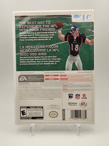 EA Sports Madden NFL 13 Wii Sports Game 2012 Complete w/ Case & Disc - Picture 2 of 4