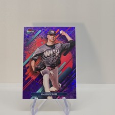 Topps Finest MacKenzie Gore #237 Purple Checkerboard Nationals /75 2025