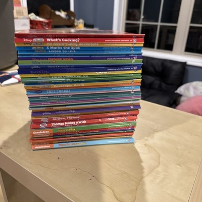 Huge lot of 38 Disney Thomas Nickelodeon Books Story Reader Me Reader - READ