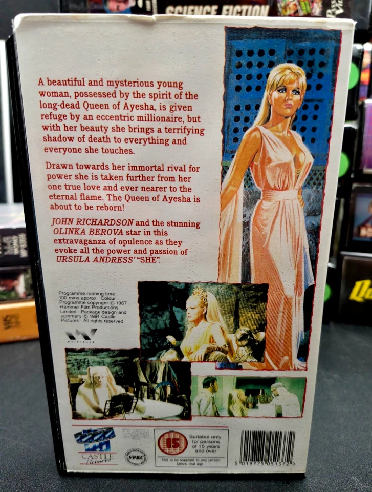 Hammer Film THE VENGEANCE OF SHE VHS Castle Pictures Import 1968 Olga Schoberova - Image 2 of 3