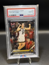 2023 Bowman U Caitlin Clark #61 PSA 10 - All Time NCAA Scoring Leader