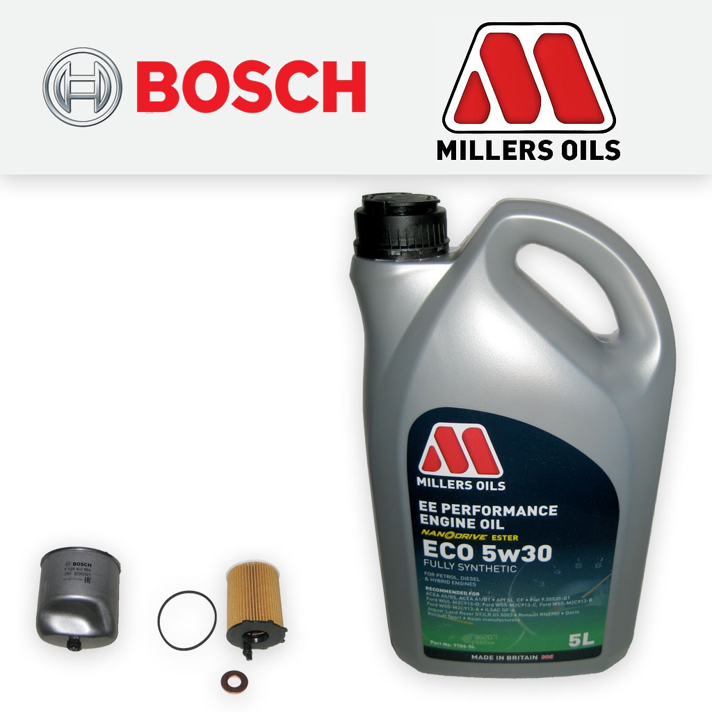 SERVICE KIT for VOLVO C30 1.6 D2 OIL FUEL FILTERS +EE NANO OIL (2010-2012)