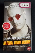 Natural Born Killers VHS 1994 Totally Uncut Cardboard box in excellent condition
