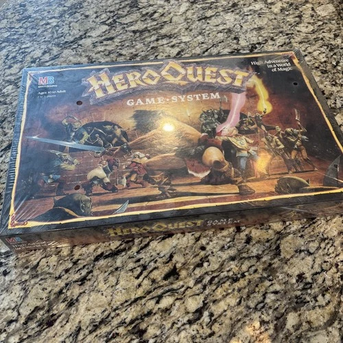 Milton Bradley Hero Quest Board Game - 4101 Vintage Sealed In Storage For Decade