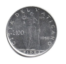 CITTA' DEL VATICANO 1960 - KM64.2 - Giovanni XXIII - 100 lire  #WEU