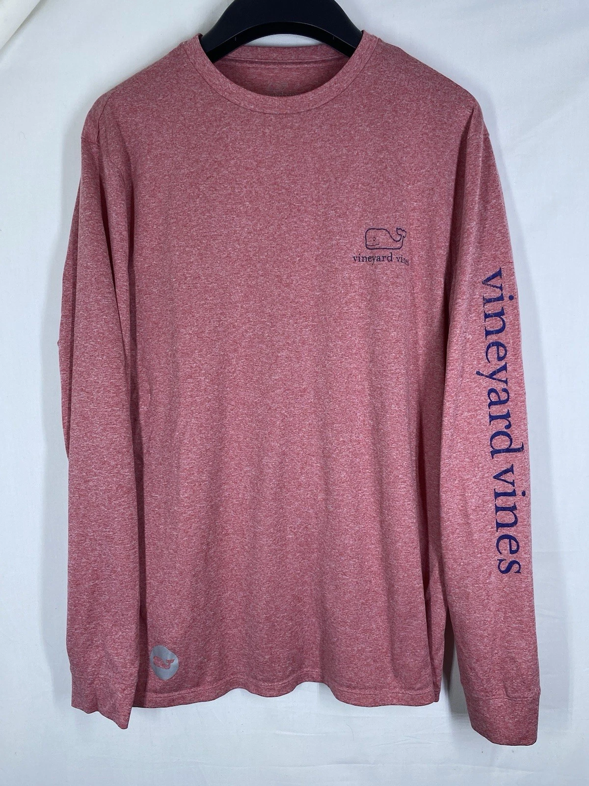 Vineyard Vines Performance Shirt Mens Small Pink Long Sleeve Stretch Pullover
