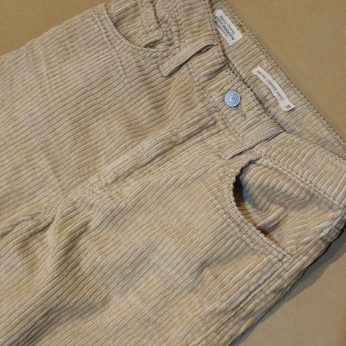 LEVIS premium ribcage straight ankle Corduroy pants Womens Size 25W 29L Like New - Picture 2 of 10