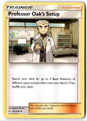 2019 Sun & Moon - Cosmic Eclipse Professor Oak s Setup Null/Uncommon #201