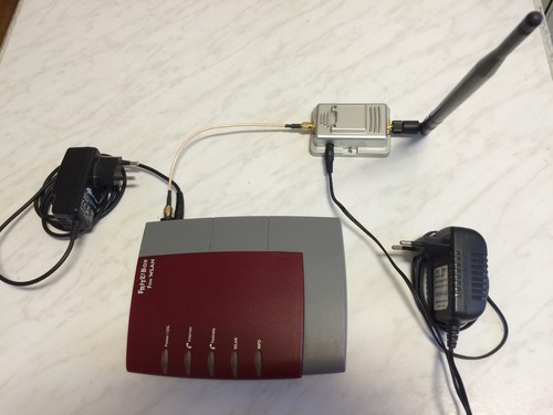 FRITZ!Box Fon WLAN 7170 mit Wlan Booster bis 300 Meter Reichweite Repeater  - Bild 1 von 3