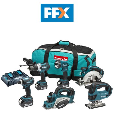 DC18RC Makita LCT306W 18-Volt Compact Li-Ion sans fil 3 pièces combo avec BL1815