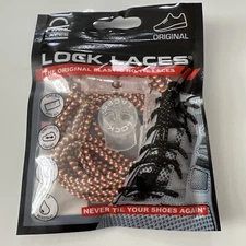 Original Lock Laces Elastic No Tie Shoelaces One Size Fits All Rainbow