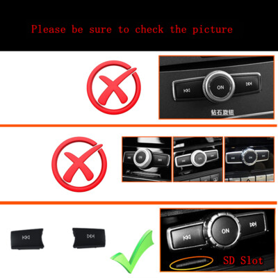 CD Audio Control Button Knopf Abdeckung Kit für Mercedes-Benz GLK (X204) 2012-15