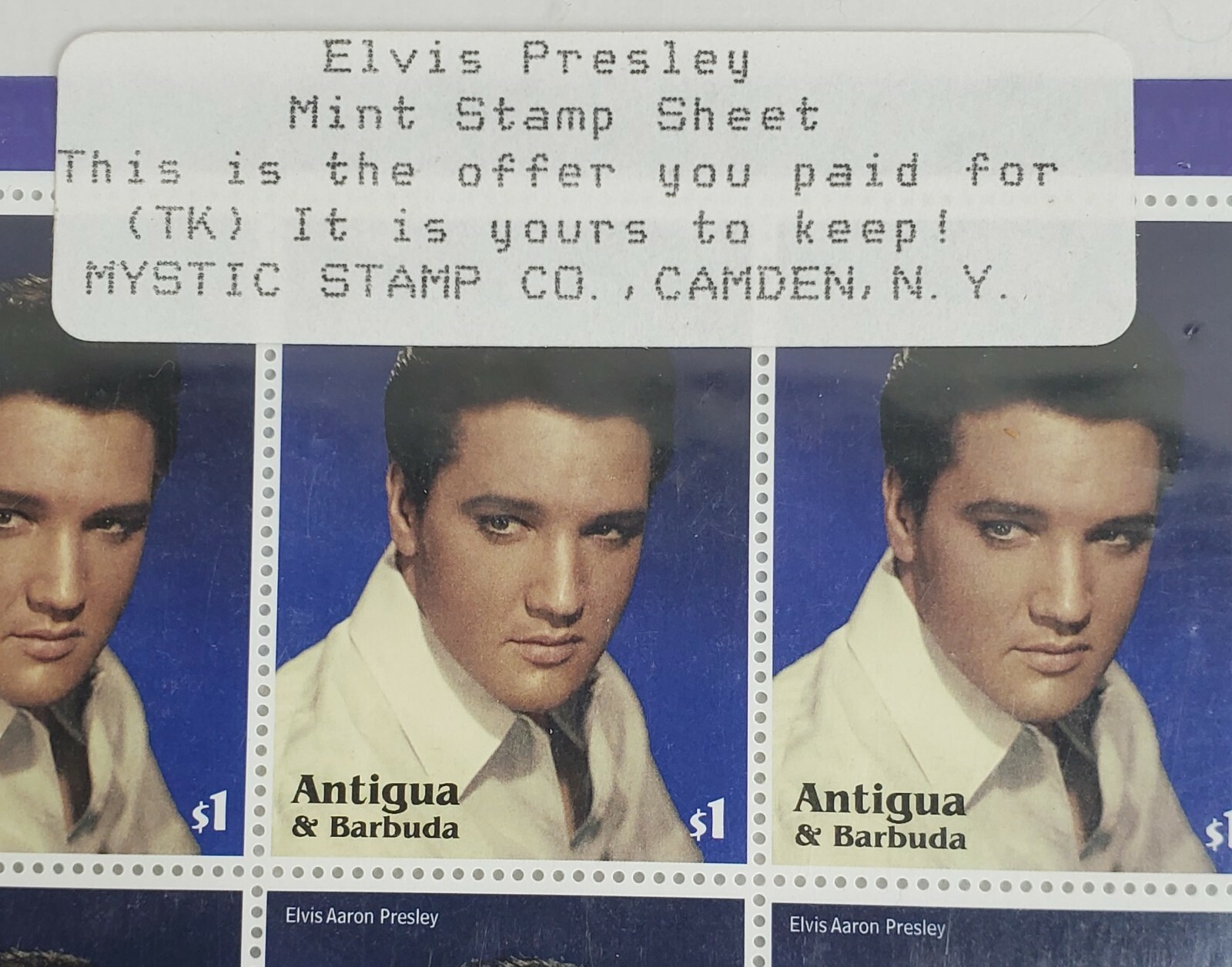 Elvis Presley Mint Stamp Sheet 0f 9 Stamps 25th Anniversary 1 Antigua and Barbu eBay