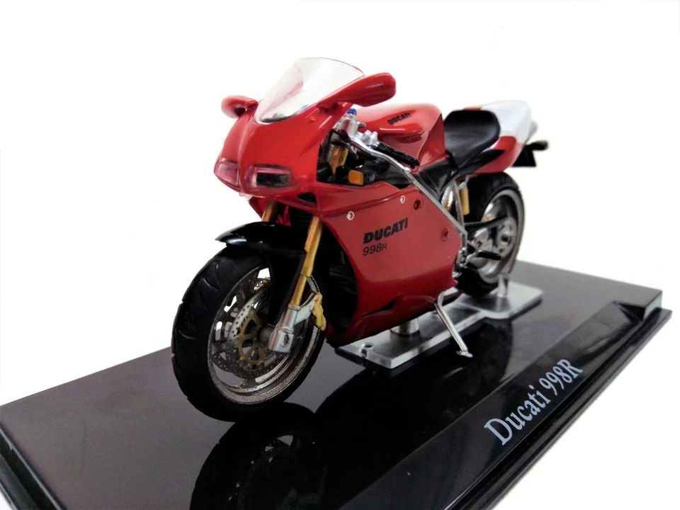 Modellino Moto Ducati 998 R in Scala 1:24 con Teca in Plexiglass - Immagine 2 di 4