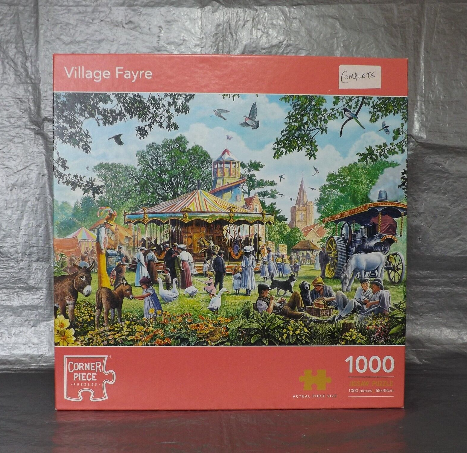 Corner Piece 1000 Piece Jigsaw Puzzles Village Fayre Age 12+ Used