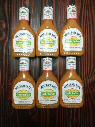 Sweet Baby Ray’s Garlic Buffalo Wing Sauce 6 Pack 16 fl oz Bottles Past BB Date