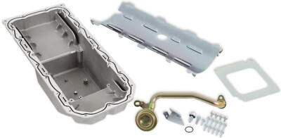 HOLLEY GEN 3 HEMI HELLCAT SWAP OIL PAN,MID SUMP,NATURAL,1963-1974 MOPAR A-BODY