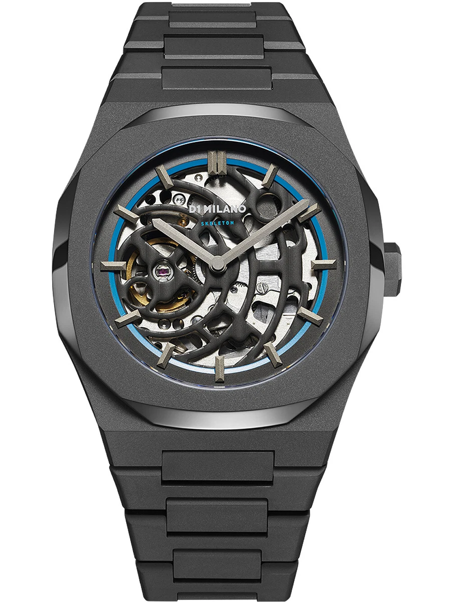 D1 Milano SKBJ05 Skeleton Automatic Mens Watch 42mm 5ATM eBay