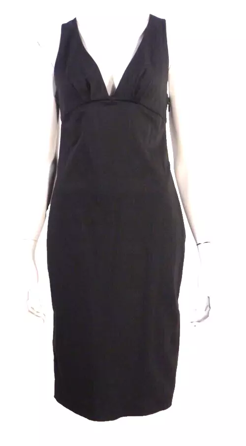 Robe sans manches vintage Gucci Tom Ford noire taille empire taille 42 US 6