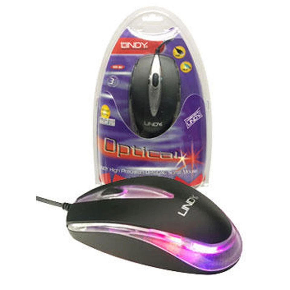 High Precision USB PS/2 Optical laser Scroll Mouse graphics PC & Mac Black Lindy - Image 2 of 2