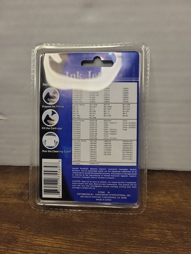 "Ink Jet Refill Kit Black" For Hewlett Packard Lexmark Brother Epson Canon Dell - Picture 2 of 2