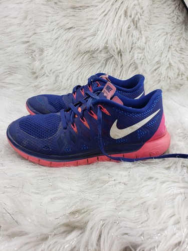 Chaussures de course femme Nike Free 5.0 642199-401 bleu rose pointure US 9,5 EUR 41 - Photo 2/6