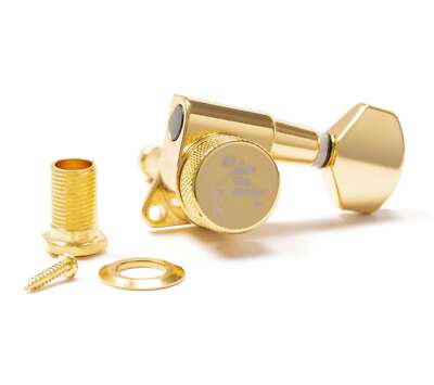 Genuine Tone Ninja 19:1 Locking Tuners, 7 String inline set, Gold