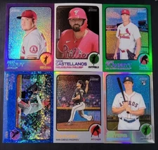 2022 Topps Heritage and High Number CHROME REFRACTORS with Rookies You Pick