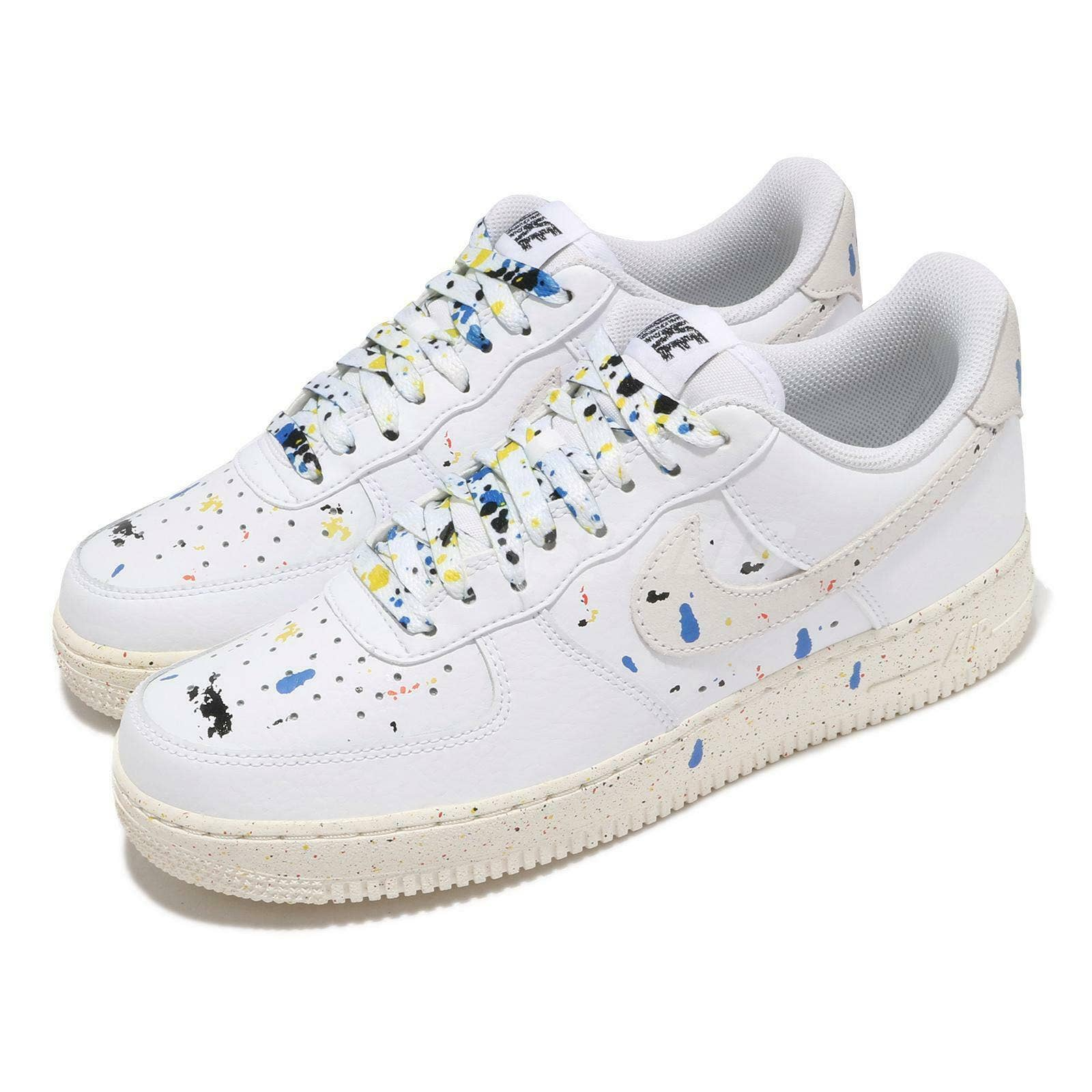 Size+15+-+Nike+Air+Force+1+Low+%2707+LV8+Paint+Splatter+White for