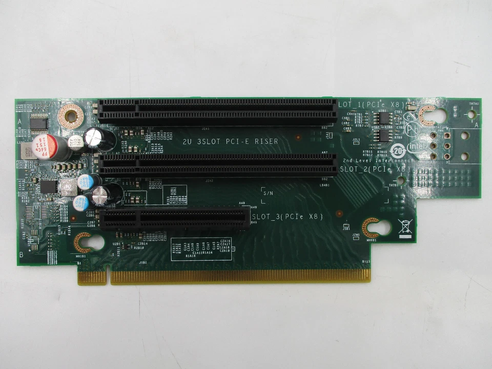 Intel Riser Card 3 Slot PCI-e X8 Intel P/N: H20087-171 Tested working - Image 3 of 4