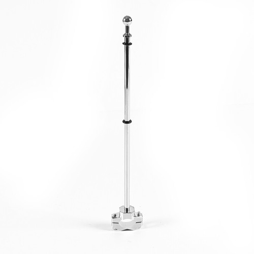 Montaje portaequipajes plata 15" para moto con base accesorios - Imagen 4 de 9