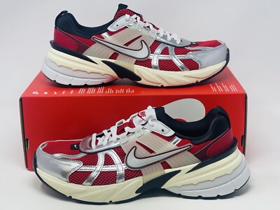 Womens Nike V2K Run Gym Team Red Black Size 10.5/9 Men Running Shoes FD0736-600