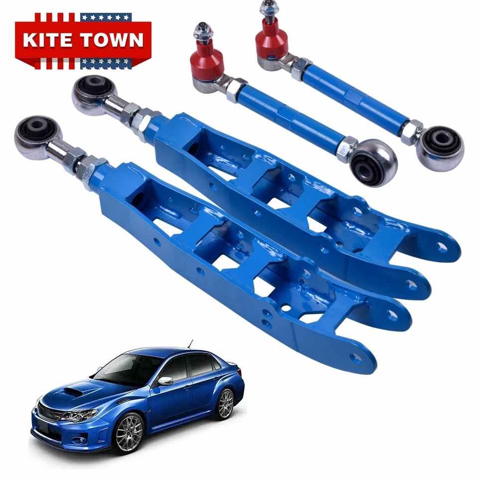 Brazos de control inferiores traseros ajustables + kit de puntera para Subaru Impreza BRZ WRX 2008-16 Foto 4 de 4