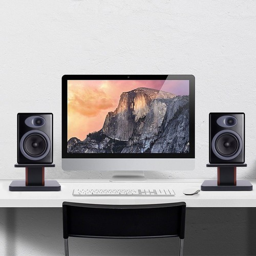 2pcs Tabletop Speaker Studio Monitor Stand Bookshelf Desktop Computer Holder new - Picture 2 of 14