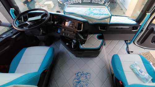 Camion Tappetini Copertura Del Traforo Blu - Adatto per Scania R 2013