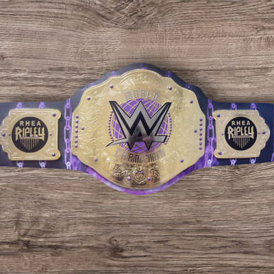 Custom Rhea Ripley Signs Custom Rhea Ripley World Heavyweight Championship Title 2MM Wrestling ...