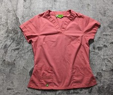 Crocs Medical Apparel Short Sleeve Scrub Top Women's Size Small Pink