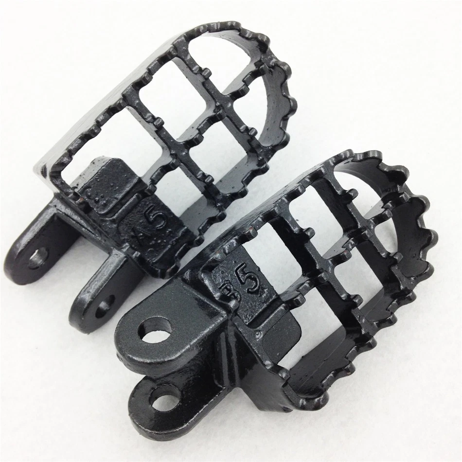 Clavijas de pie MX gris metalizado para Honda CR80R CR80R Expert CR85R CR85R XR650R Foto 3 de 4