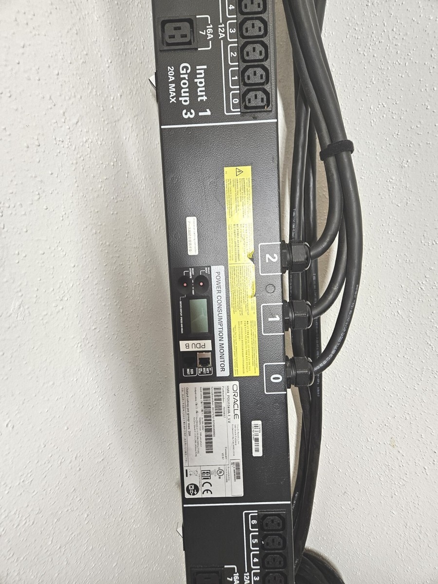 SUN Oracle X36 C13 L630 20A 208V MANAGED PDU PDU15KVA-1_LV Part  