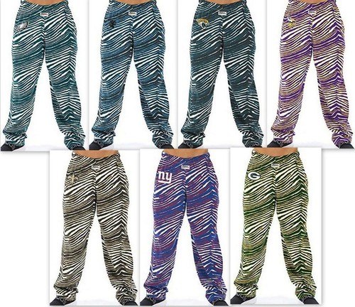 Zubaz NFL Zebra Print Pants, Various 